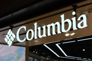 Columbia-Logo auf Shop  
