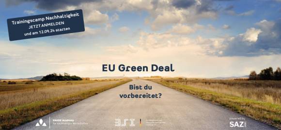 EU Green Deal - Trainingscamp Nachhaltigkeit