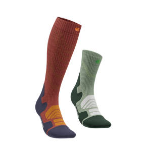 OUTDOOR MERINO COMPRESSION UND MIDCUT SOCKS