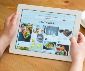 Pinterest auf dem Tablet