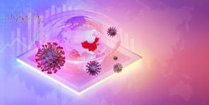 Coronavirus und die Weltkugel 