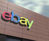 eBay-Logo an Gebäude