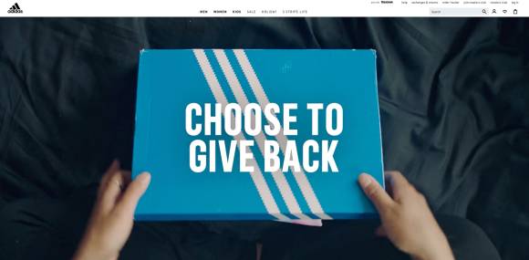 Adidas Initiative "Choose to Give Back" 
