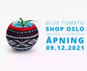 Blue Tomato Logo zur Eröffnung in Oslo