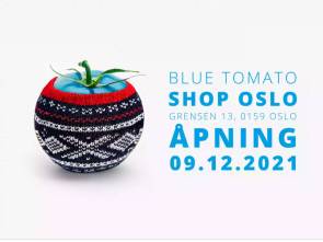 Blue Tomato Logo zur Eröffnung in Oslo 