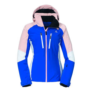 Skijacke Blau, Rosa, Weiß