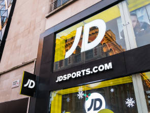 Ladenfront mit Aufschrift JD und jdsports.com 