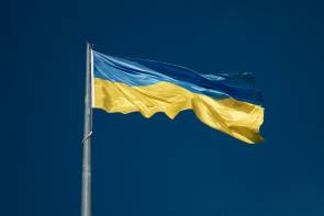 ukrainische Flagge  