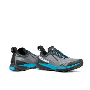 Trailrunningschuhe schwarz_hellblau 