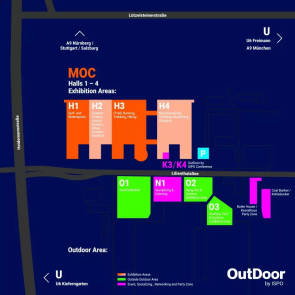 Hallenplan des MOC München