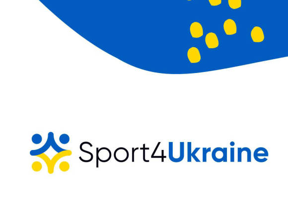Sports4ukraine Logo weiß-blau-gelb 