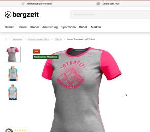 Tshirt im Bergzeit-Online-Shop 
