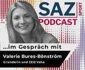 SAZsport Podcast mit Valerie Bures-Bönström