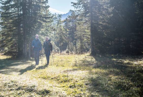 Zwei Wanderer in der Natur 