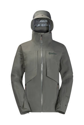 Outdoorjacke_mit_Kaputze, grau 