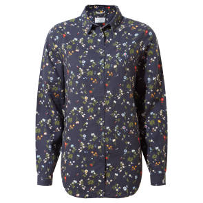 Craghoppers Outdoor-Bluse Blue Navy Print