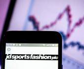 JD Sports Fashion Schriftzug auf Smartphone