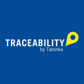 blaues Traceability-Logo von Tatonka