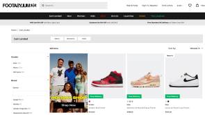 Screenshot Website Footasylum  