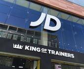 JD Sports Logo auf Shop Außenansicht