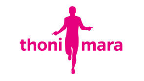 Logo der Laufmarke Thoni Mara in Pink 