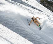 Skifahrer auf der Piste