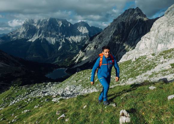 Wanderer in den Bergen 