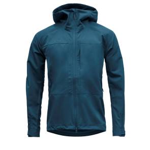 Dunkelblaue Wollshelljacke