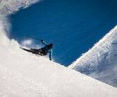 Skifahrer auf der Piste