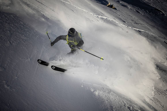 Skifahrer auf der Piste