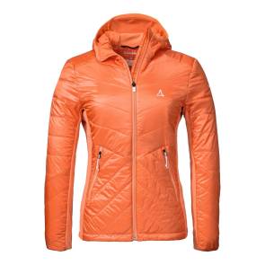 Orangene Jacke