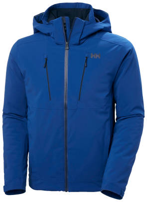 Blaue Winterjacke