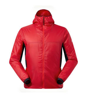 Rote Hoody-Jacke