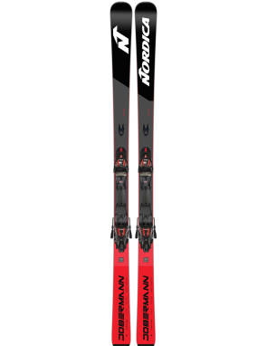 Nordica Ski in Rot-Schwarz 