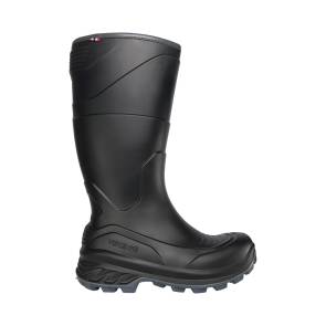 Hoher, schwarzer Stiefel