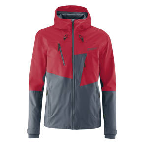 Jacke in grau und rot