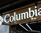 Columbia-Logo auf Shop 