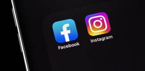 Facebook und Instagram Logos 