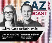 SAZport Podcast mit Johanna Fuoß von PETA und Thomas Heinen von Leder Heinen. 