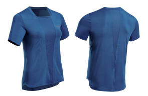 Blaues Laufshirt