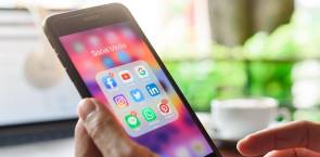 Social-Media-App auf einem Smarphone 