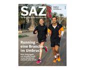 Cover SAZsport Nr. 3/2023 mit zwei Läufern