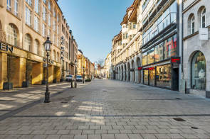 menschenleere Münchner Innenstadt 