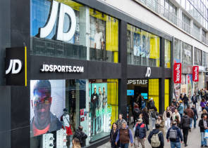 JD Sports Geschäft in London von außen 