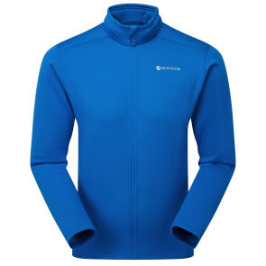 Blaue Fleece-Jacke