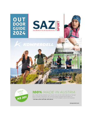Titelseite SAZsport Outdoor Guide 