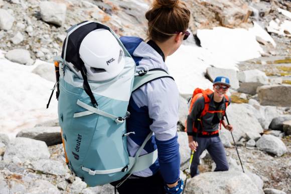 Wanderer mit Rucksack