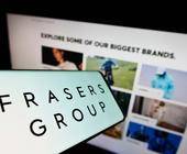 Logo von Frasers Group auf Display