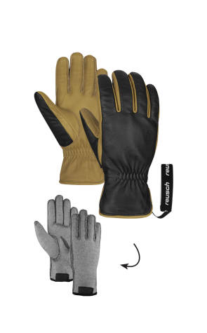 Handschuh schwarz_braun