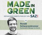 Porträtbild Ronald Schwarzenbrunner, Logo Made in Green